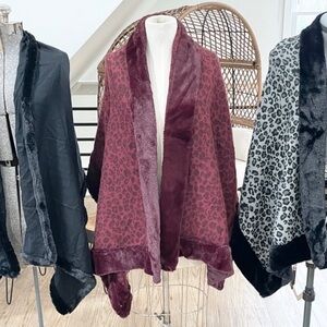 ONLY FOR BURGUNDY ITEM! NEW For scarf! Burgundy faux fur oversized scarf shawl